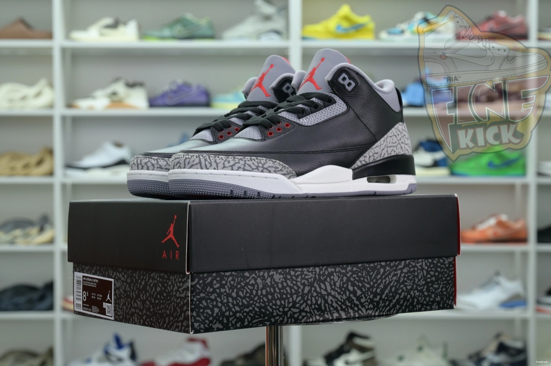 Air Cement Reimagined” 3“Black Jordan 0828